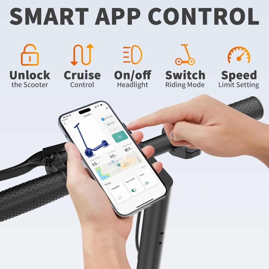 Aovowheel electric scooter smart app contol