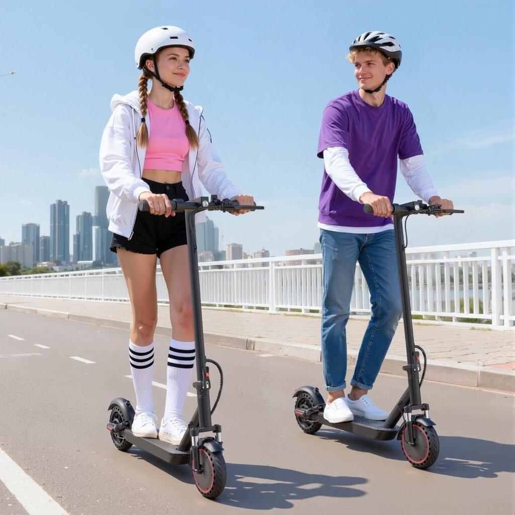 Aovowheel Y07S electric scooter for kids and teens