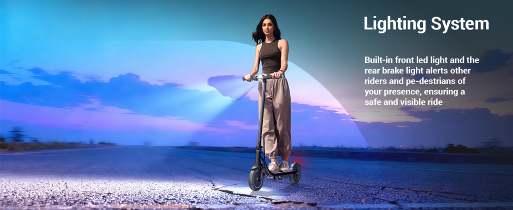 Aovowheel electric scooter headlight and taillight