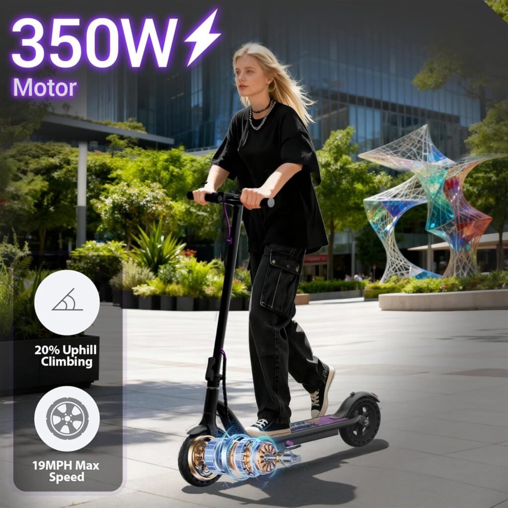 Aovowheel electric scooter side view