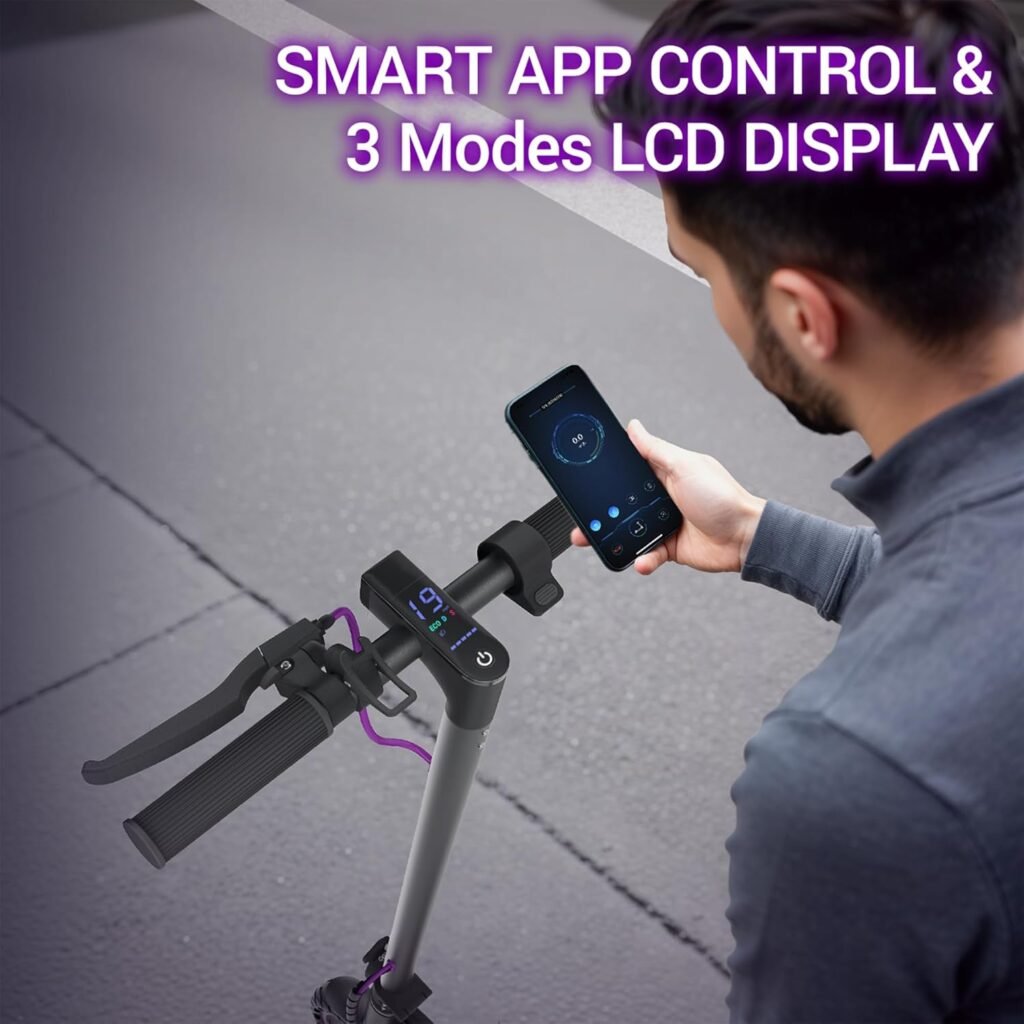 Aovowheel electric scooter LCD display and controls